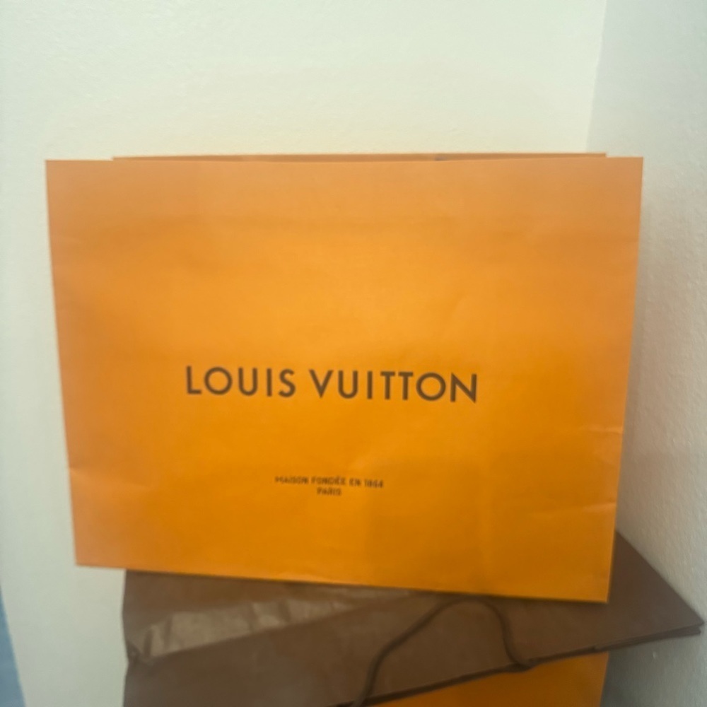 Louis Vuitton Orange Shopping Bag
